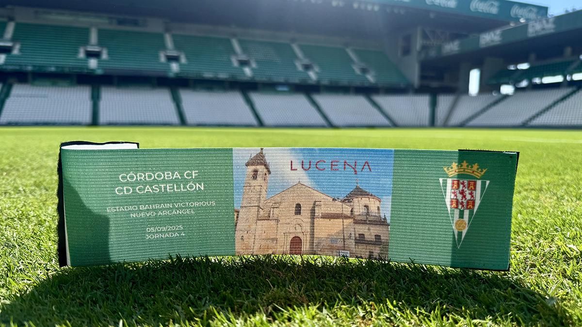 Imagen del brazalete que lucirá el equipo en el duelo ante el Castellón