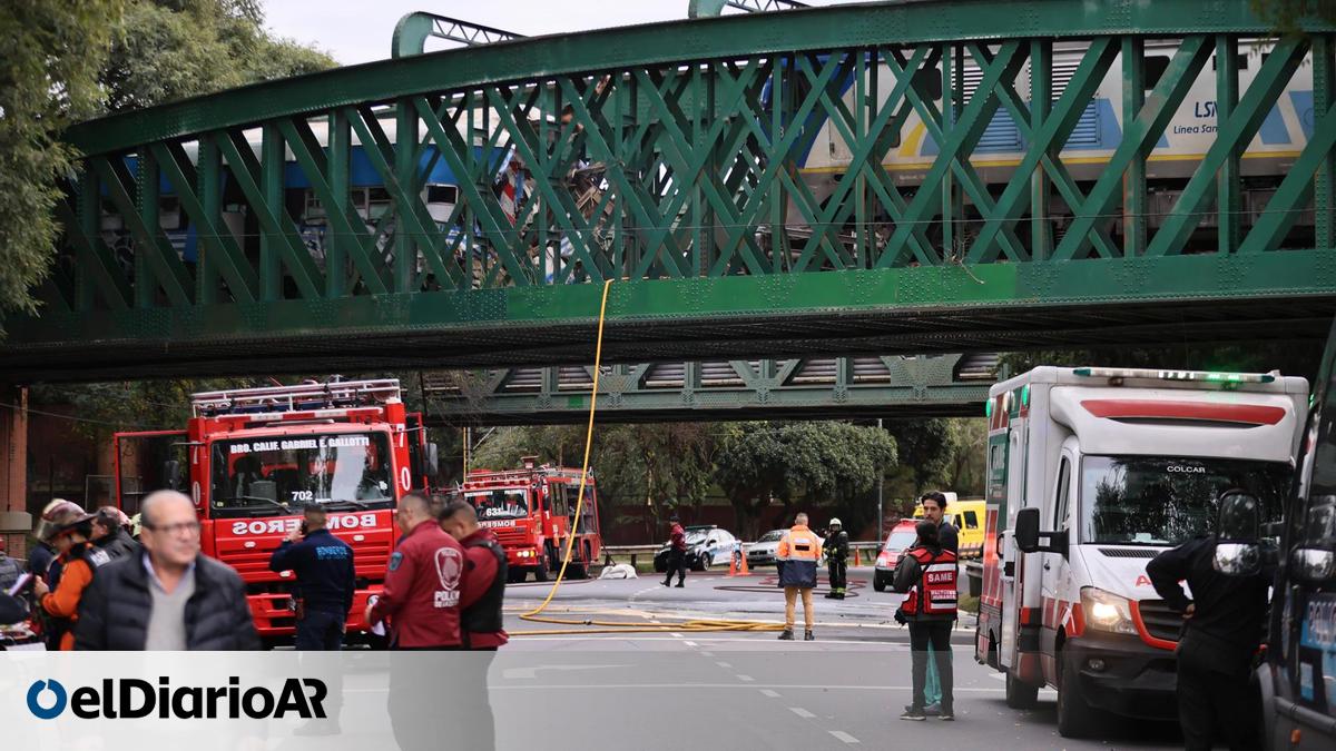 Las imágenes del choque de trenes en Palermo - elDiarioAR.com