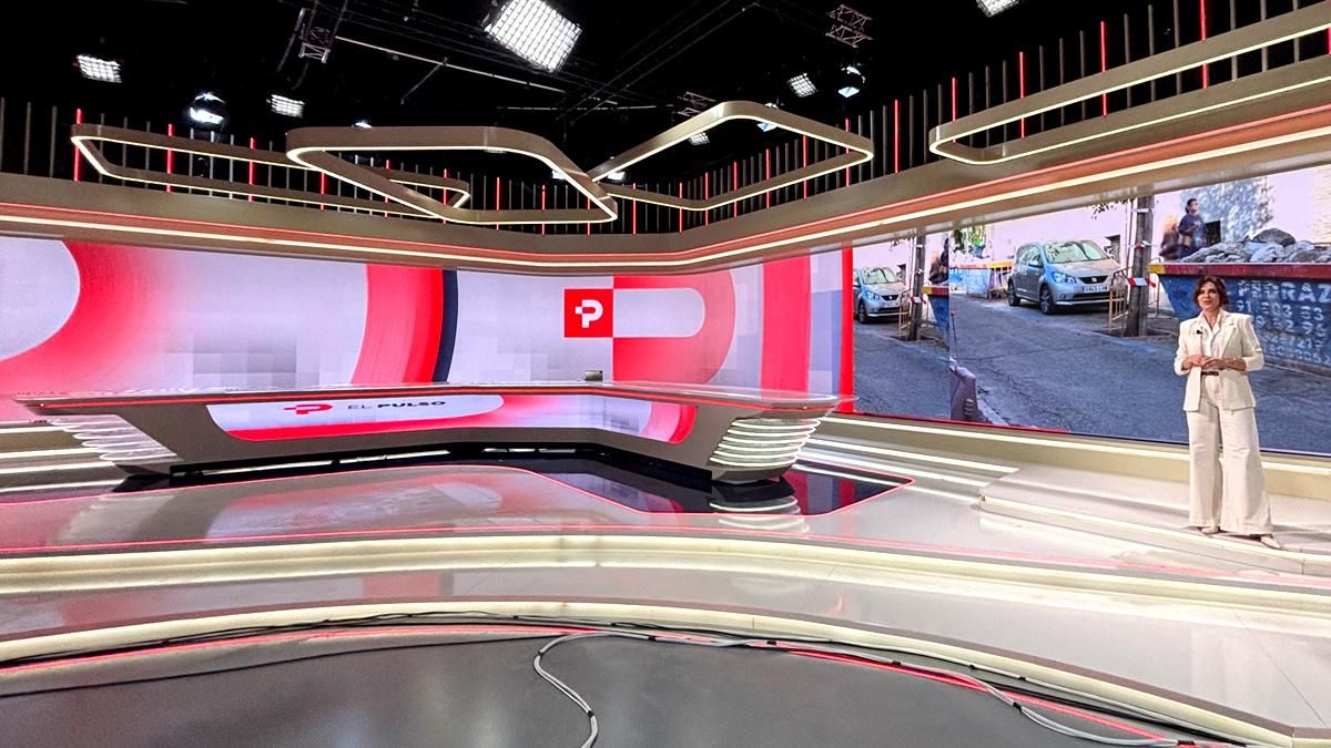 Verónica Sanz en el plató de La Séptima