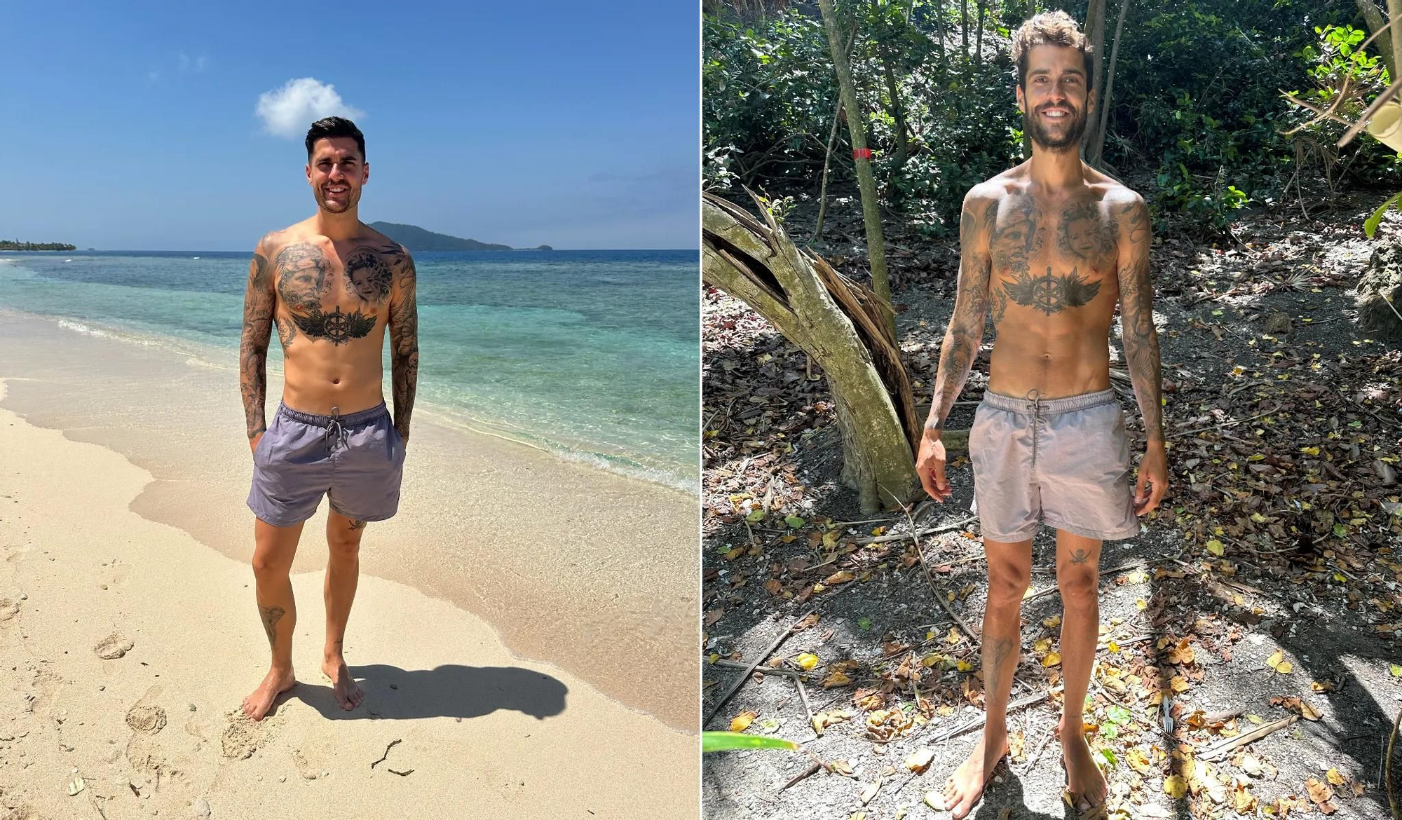 Antes y después de Mario González en 'Supervivientes' (no especificado)