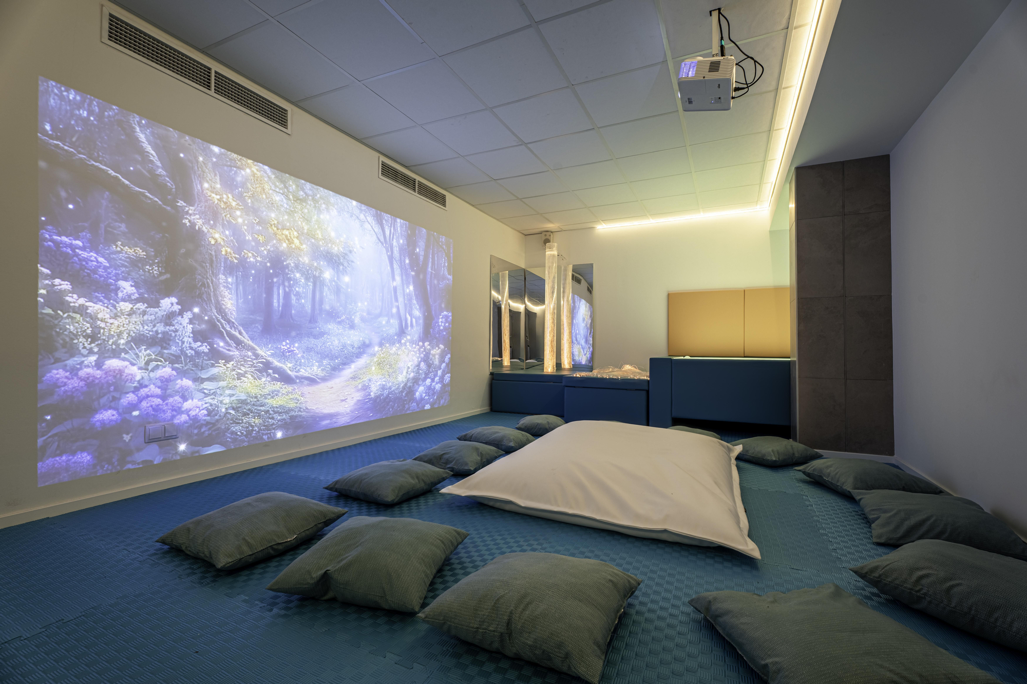 Sala sensorial de uno de los hoteles de MarSenses