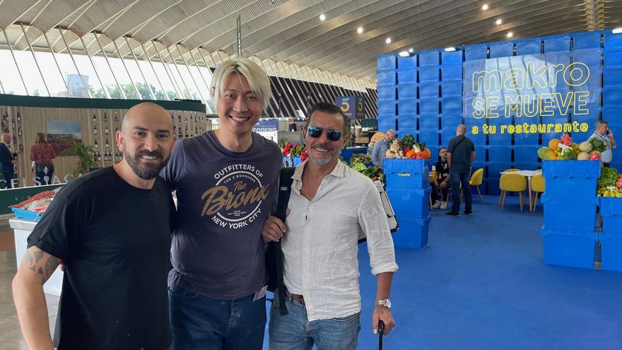 Braulio Simancas, Carmelo Florido y Luke Jhang