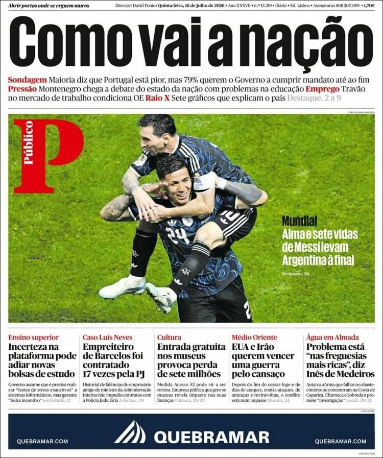 Hermosa mañana, ¿verdad? La Selección Argentina lo hizo otra vez: las tapas de los diarios se rinden ante la Scaloneta finalista