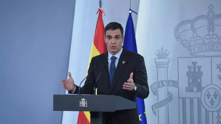 El presidente del Gobierno, Pedro Sánchez, este martes. Gustavo Valiente - Europa Press