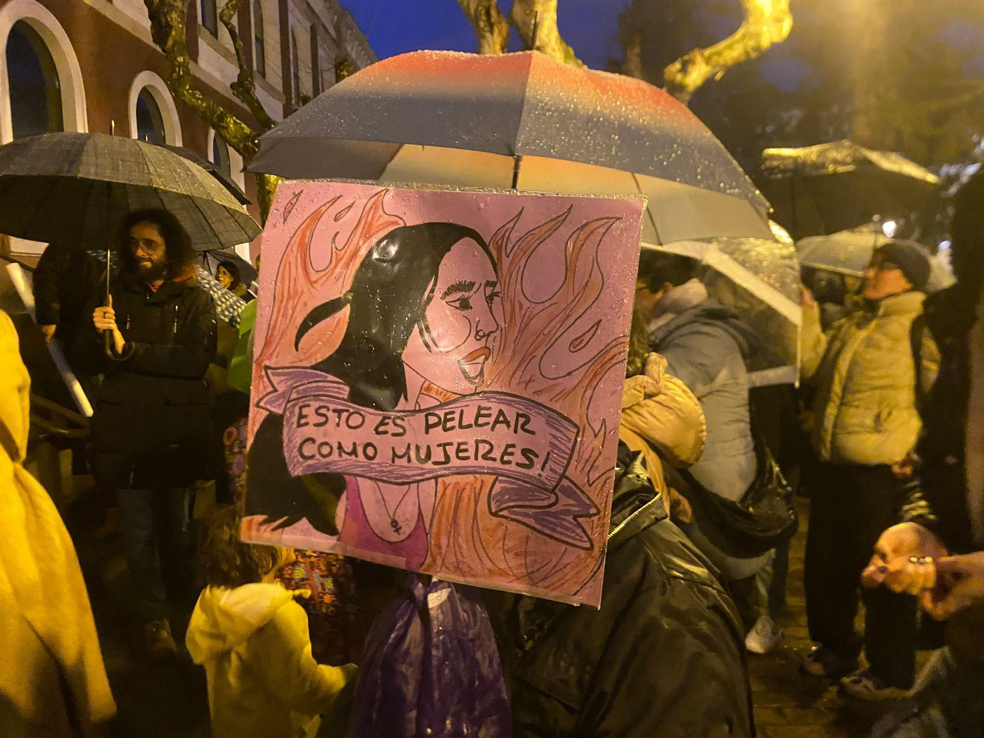 Las imágenes del 8M en Logroño: la fuerza del feminismo venció a la lluvia