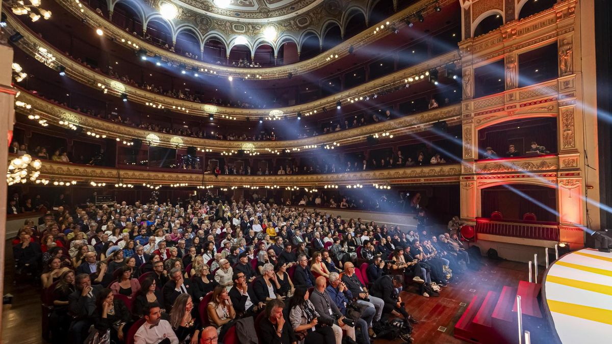 Vista general del público este viernes durante la inauguración de la Semana Internacional de Cine (Seminci) de Valladolid.
