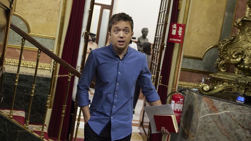 El portavoz de Más País, Íñigo Errejón, en una sesión plenaria, en el Congreso de los Diputados, a 30 de junio de 2022, en Madrid (España).