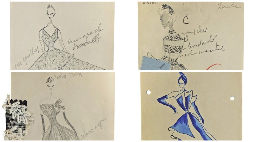 Los más de 8.000 bocetos ocultos de Balenciaga por los que el Gobierno vasco ha pagado 650.000 euros