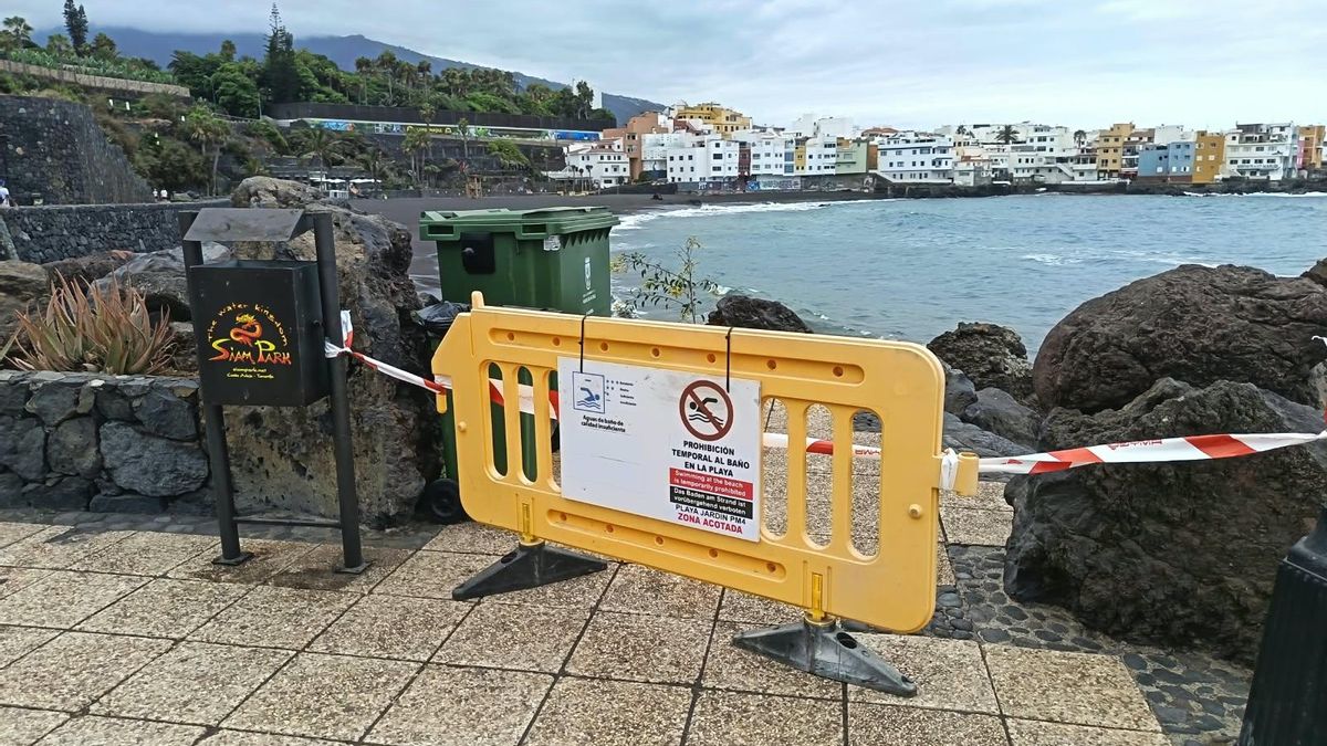 Playa Jardín, la playa que cierra y reabre al baño por sus niveles de ecoli