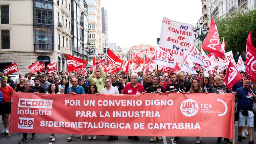 Vuelve la pugna del metal en Cantabria: los sindicatos anuncian movilizaciones para recuperar poder adquisitivo
