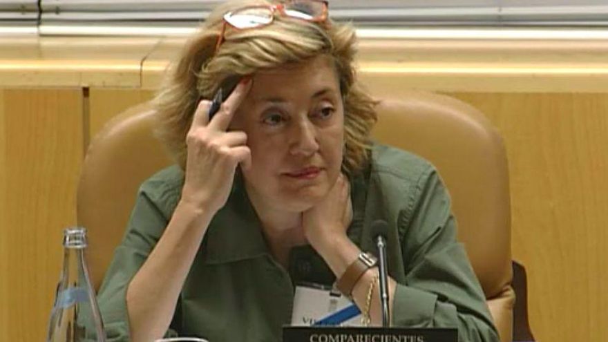 Elena de Mingo, en una comparecencia en la Asamblea de Madrid en 2017.