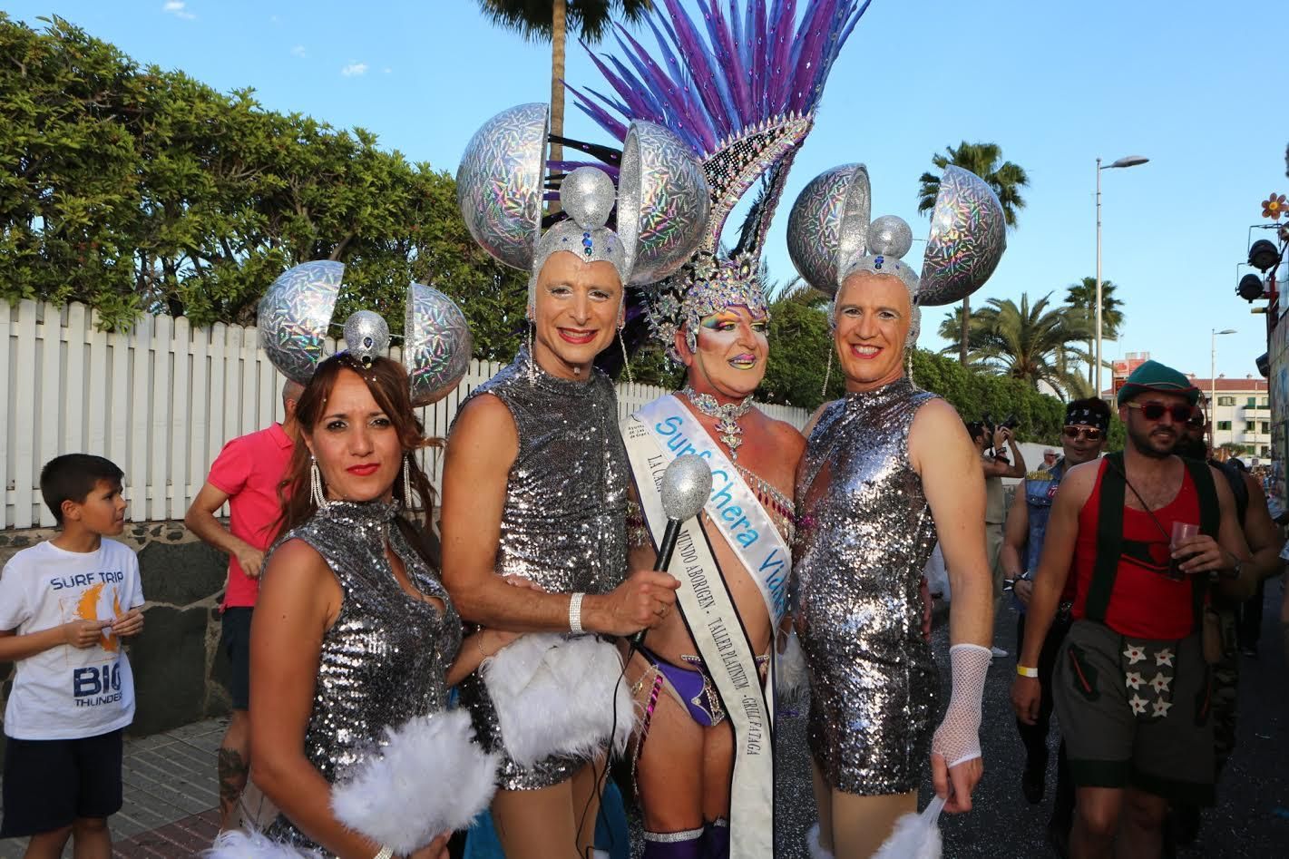 Cabalgata del Carnaval de Maspalomas. (ALEJANDRO RAMOS)