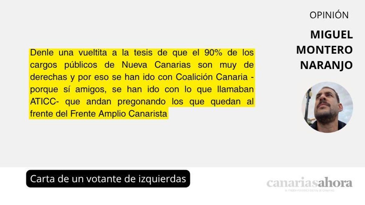 Carta de un votante de izquierdas