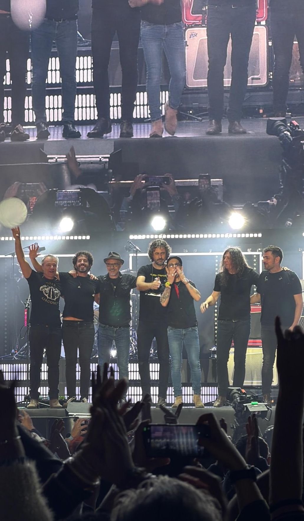 Fito & Fitipaldis durante el concierto en Gran Canaria.