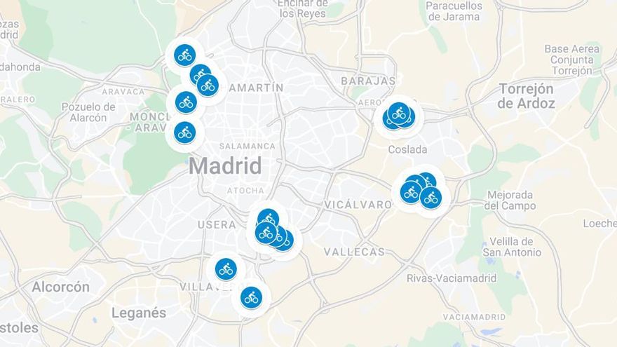 Bicimad se expande por Entrevías, Ciudad Universitaria, El Cañaveral y otros cinco barrios de Madrid: mapa completo
