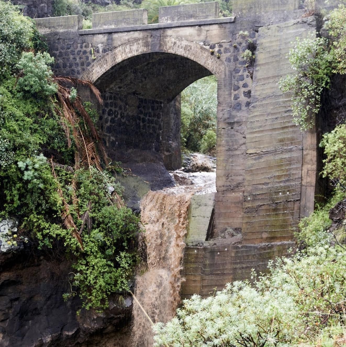 Barranco de El Socorro, en Santa Cruz de La Palma, este miércoles.