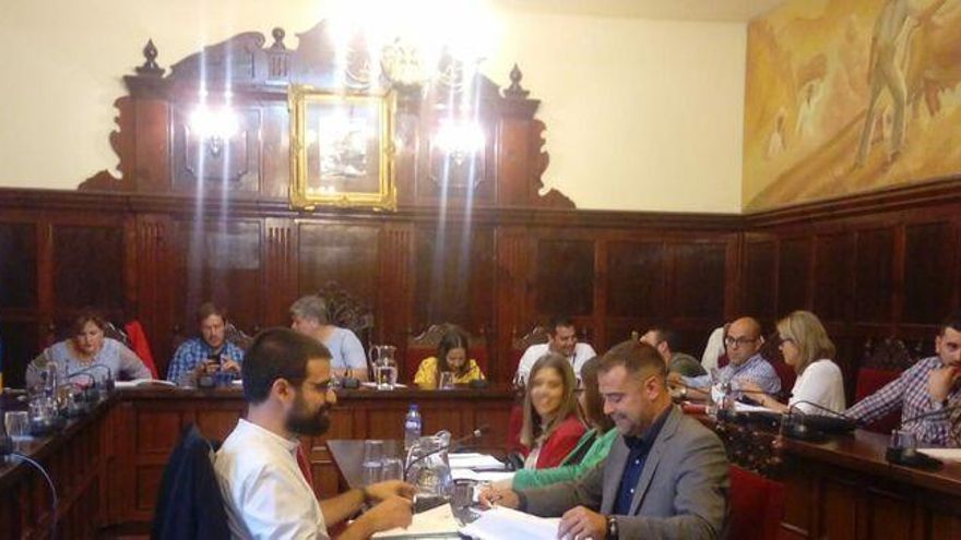 Imagen de archivo del pleno del  Ayuntamiento de Los Llanos de Aridane.