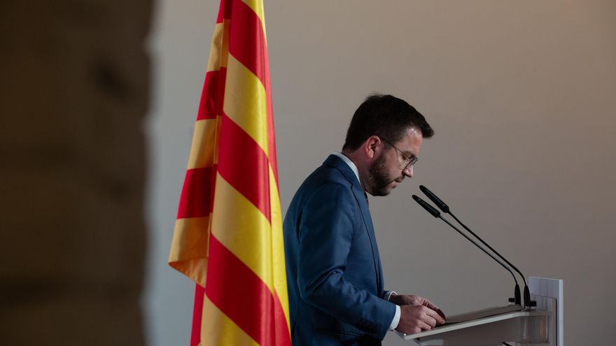 El vicepresidente en funciones de la Generalitat y candidato de ERC a la Presidencia, Pere Aragonès, en una imagen de archivo.