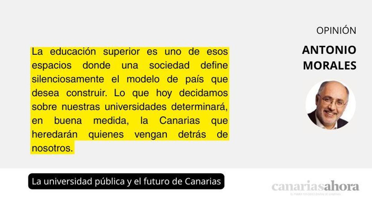 La universidad pública y el futuro de Canarias