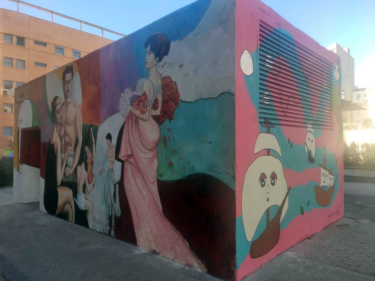 Mural en la Plaza del Poeta Leopoldo de Luis