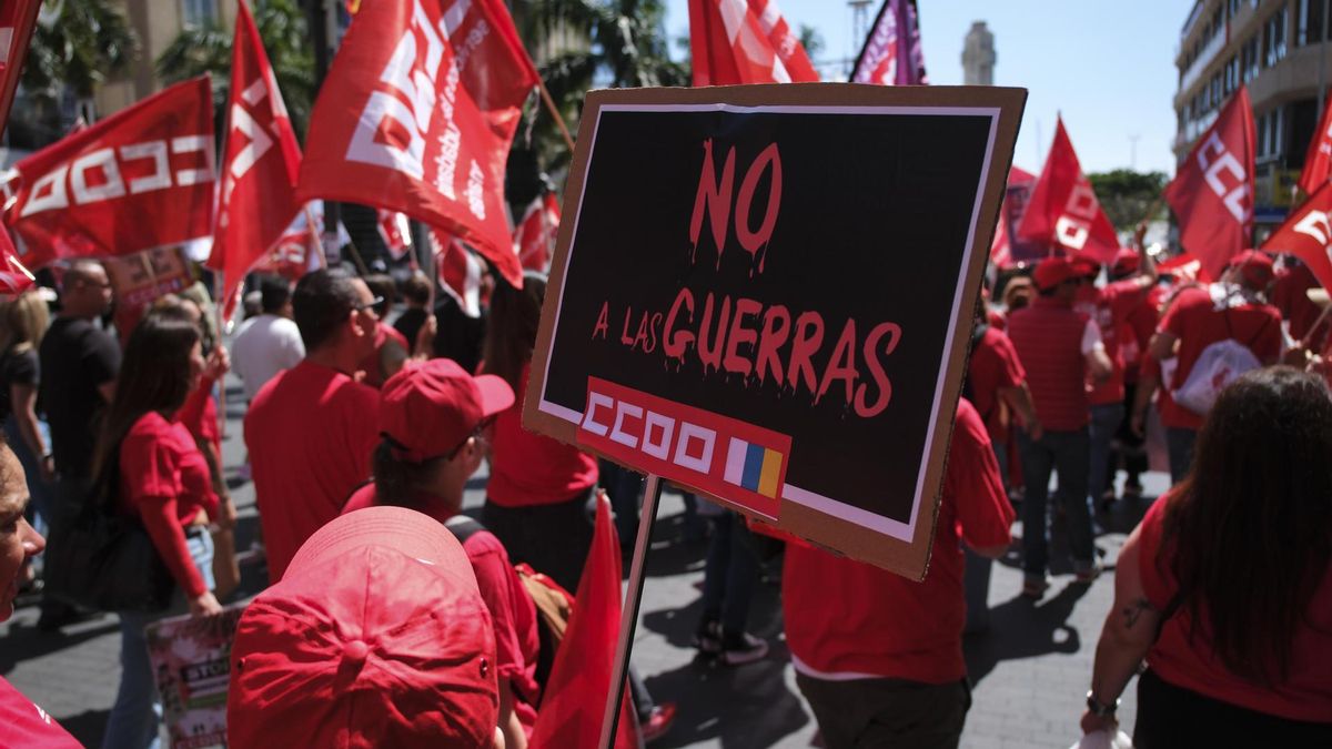 Manifestación del 1 de mayo en Santa Cruz de Tenerife.