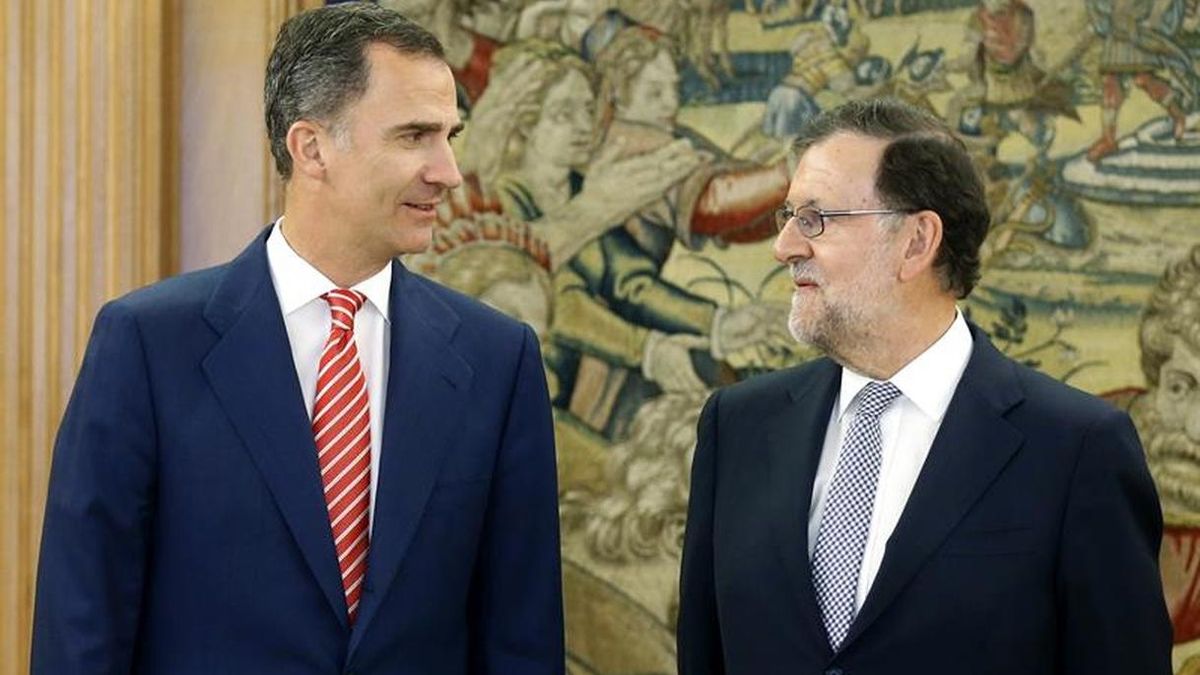 Mariano Rajoy, durante su último encuentro con el rey.