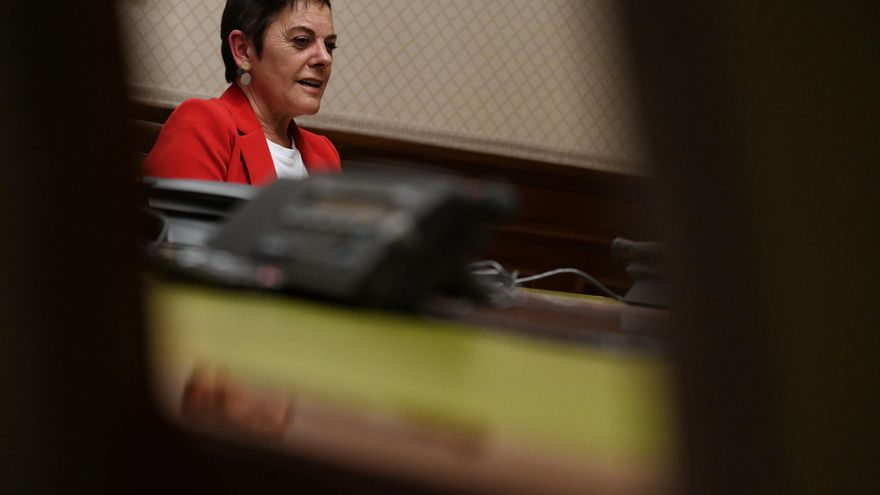 Mertxe Aizpurua, este jueves, en el Congreso.