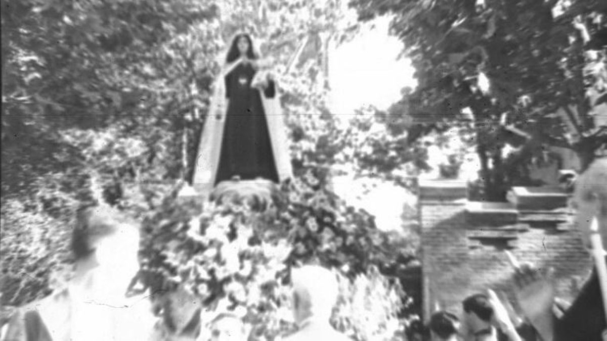 Procesión de la virgen del Carmen 1935 - Santos Yubero - llegada