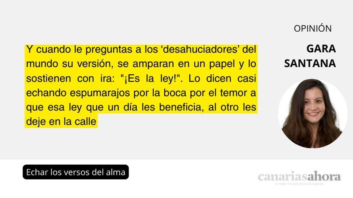 Echar los versos del alma