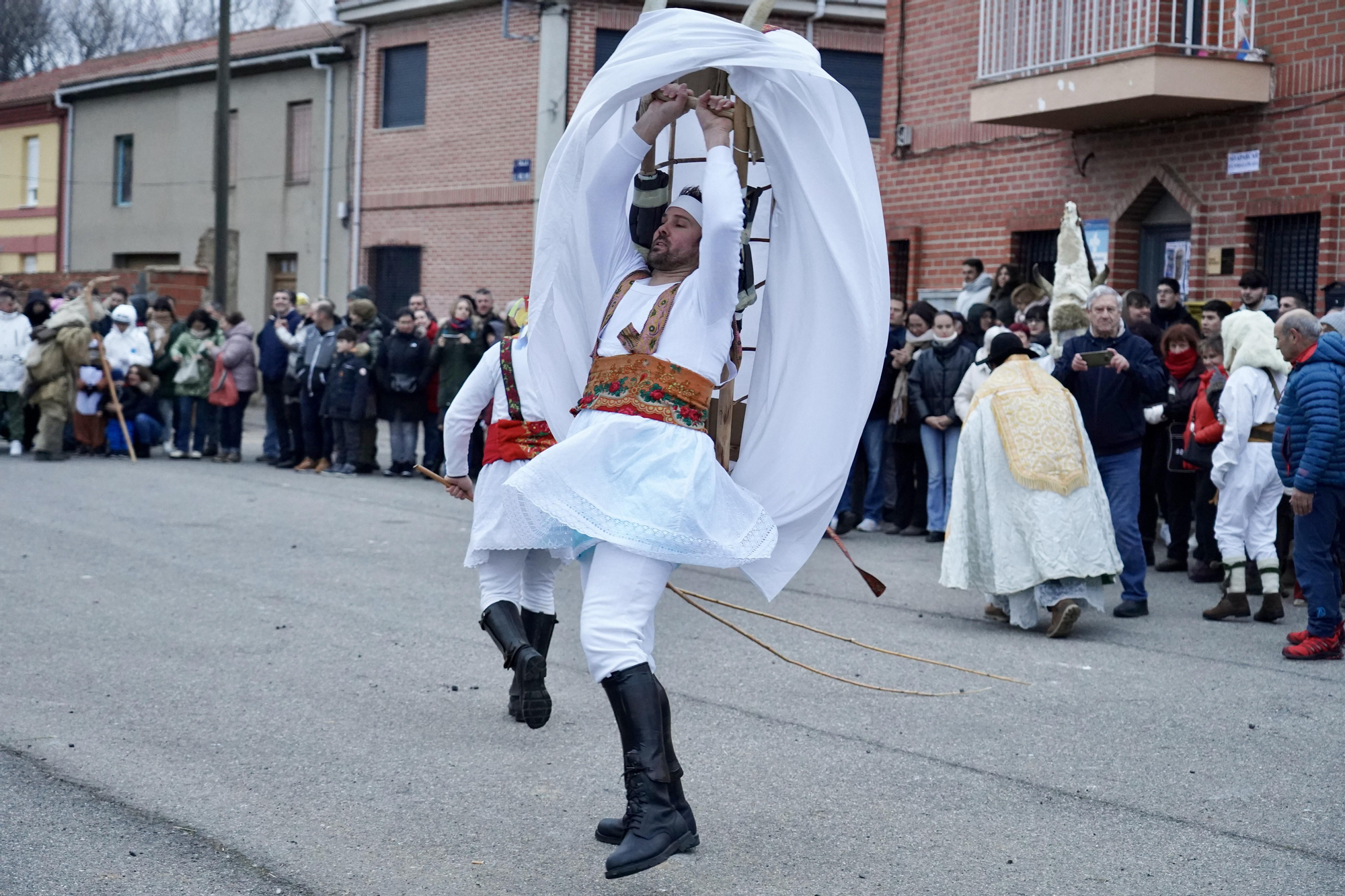 Toros y guirrios del antruejo en Velilla de la Reina