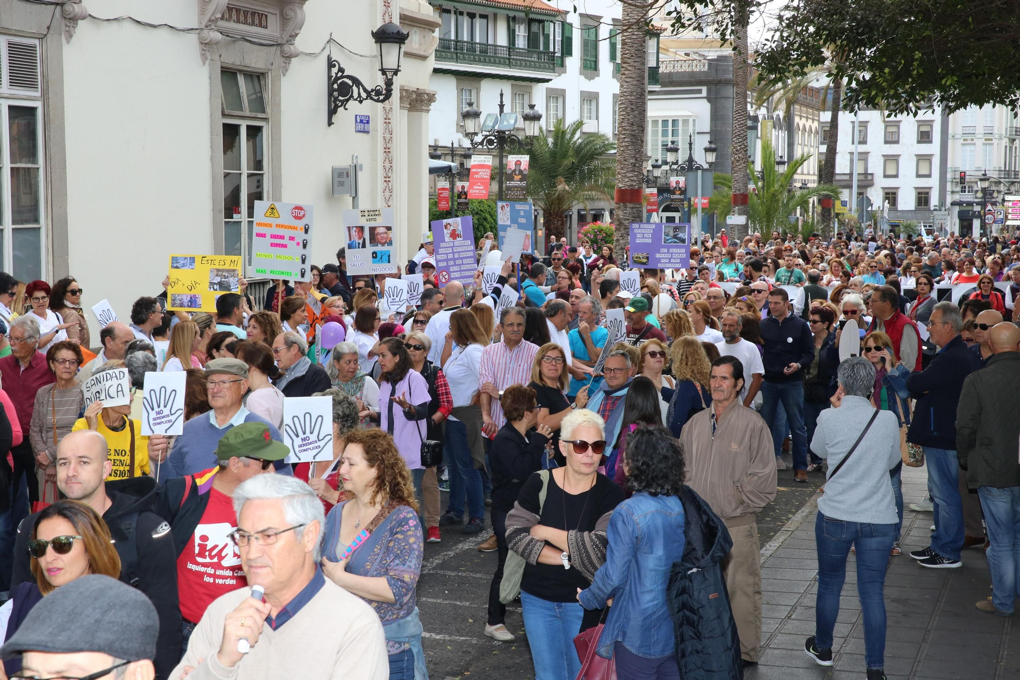 Manifestación por la sanidad en Las Palmas de Gran Canaria