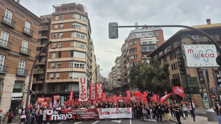 Manifestación Primero de Mayo en Murcia