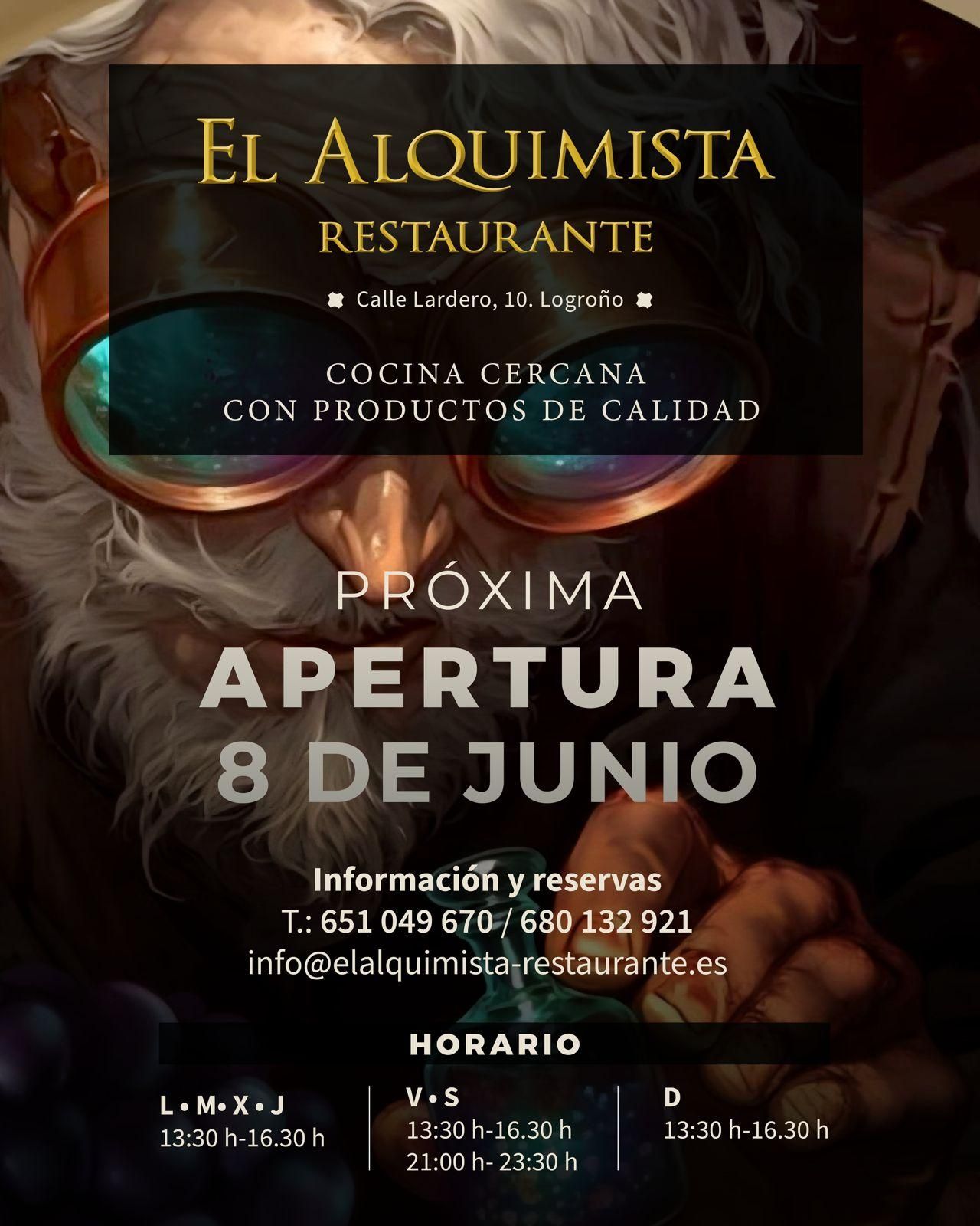 El Alquimista abre sus puertas el 8 de junio