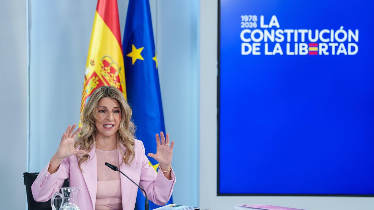 La vicepresidenta segunda y ministra de Trabajo, Yolanda Díaz, este 17 de febrero de 2026.