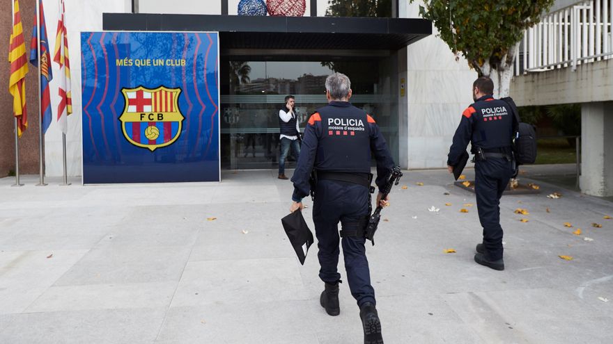 Entrada a las oficinas del FC Barcelona. EFE/Alejandro García/Archivo