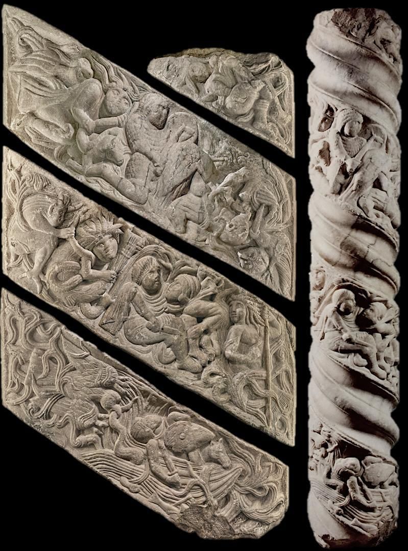 Columna de Ulises y exposición fotográfica de sus relieves
