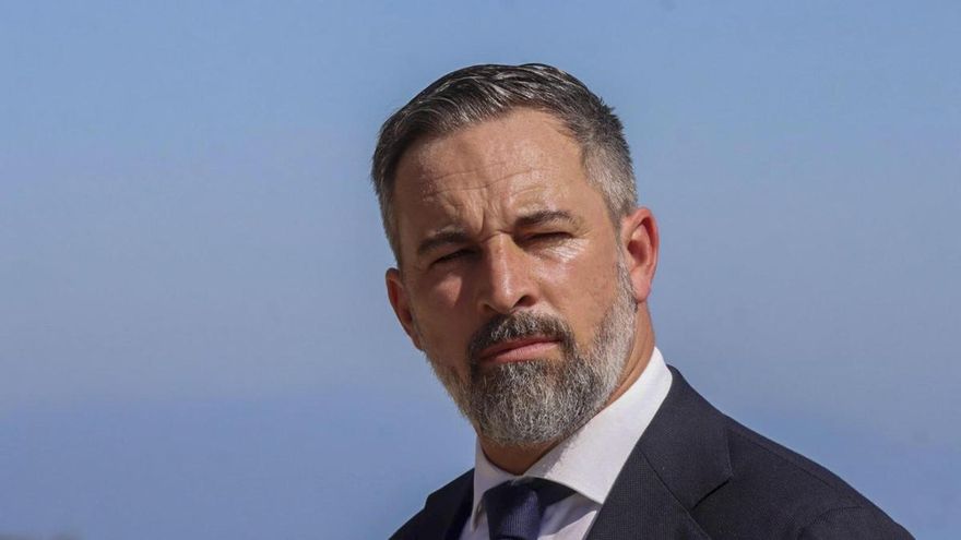 El presidente de Vox, Santiago Abascal, ha afirmado este lunes que la alianza del PSOE con otras formaciones de la izquierda para presentar candidaturas conjuntas al Senado exige "sacrificios" a los partidos de la oposición y ha asegurado su voluntad de llegar a algún "entendimiento" que proteja a la Cámara Alta de esos acuerdos, en una declaración desde la sede nacional de su partido. EFE/ Vox// SOLO USO EDITORIAL/SOLO DISPONIBLE PARA ILUSTRAR LA NOTICIA QUE ACOMPAÑA (CRÉDITO OBLIGATORIO)