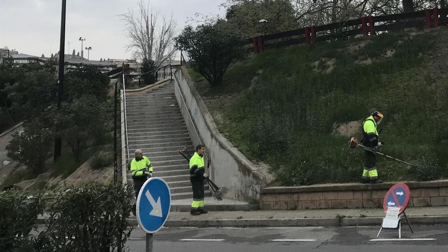 Trabajadores de Parques y Jardines de Zaragoza denuncian ante Inspección a FCC por falta de información laboral