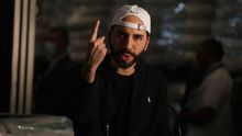 En la imagen un registro del presidente de El Salvador, Nayib Bukele.