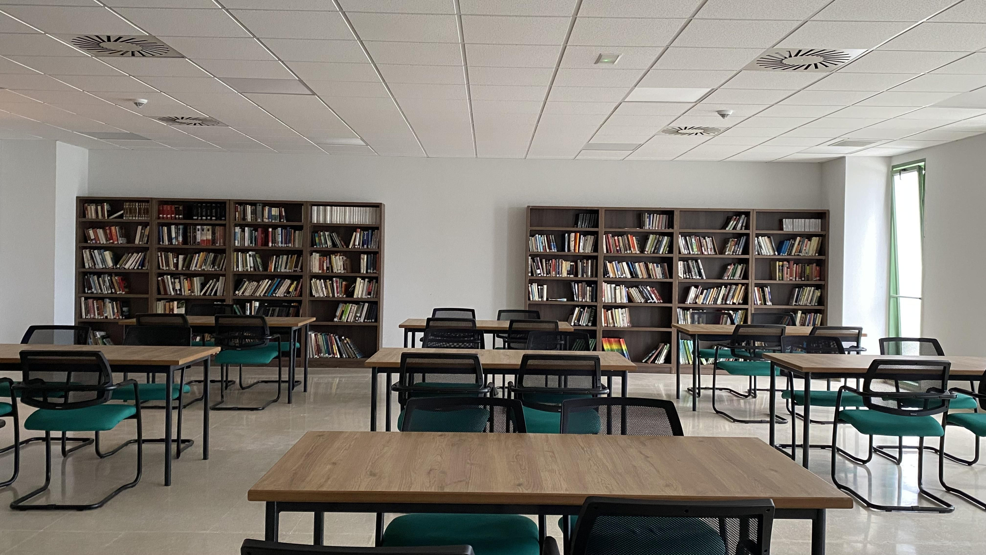 Zona de estudio en el espacio deportivo y cultural