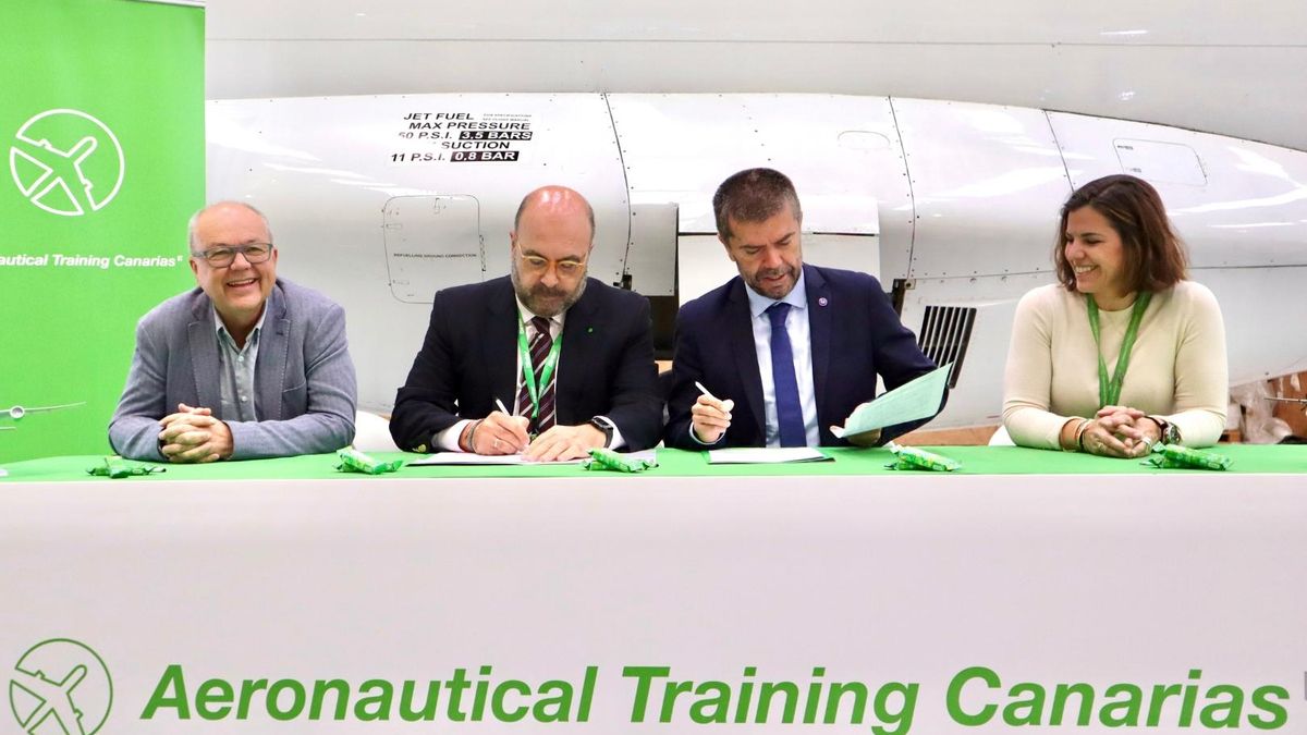 La empresa del sistema Binter y la ULL firman un convenio para mejorar la oferta formativa aeronáutica