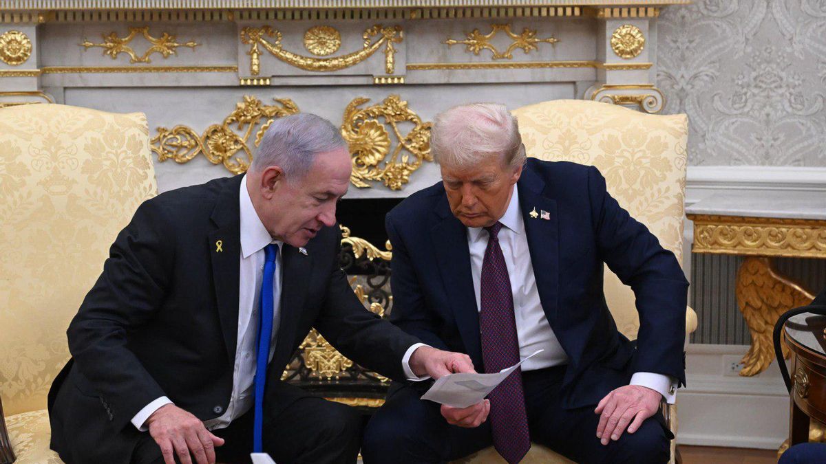 Benjamín Netanyahu (izq) en la Casa Blanca con Donald Trump, el 29 de septiembre de 2025.