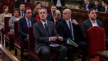 El banquillo de los acusados en el juicio del procés