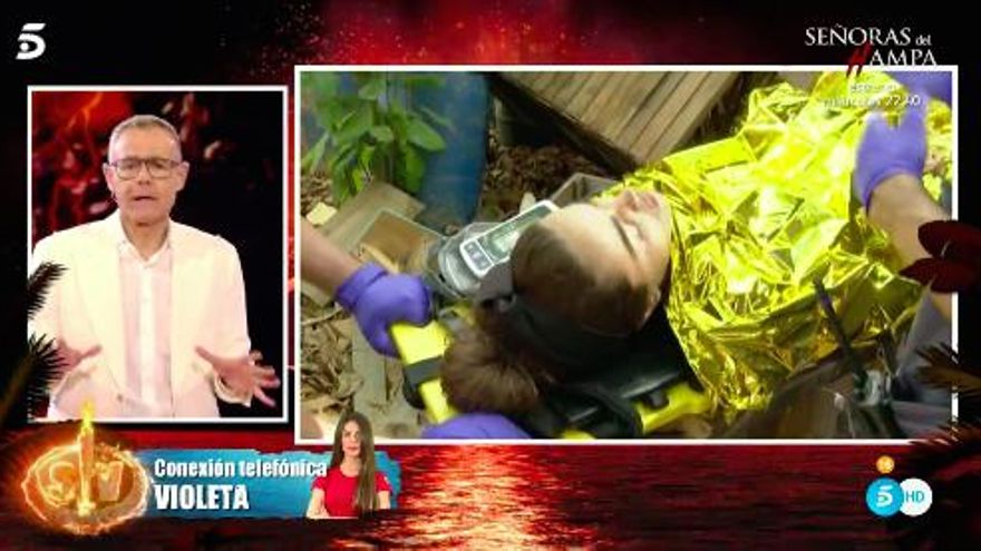 Violeta, en conexión telefónica con el programa
