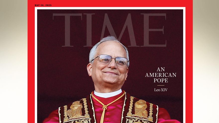 El papa León XIV es portada de la revista Time