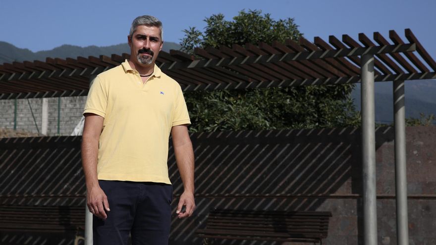 Tanausú Pérez, fisioterapeuta en la residencia de mayores de Los Sauces.