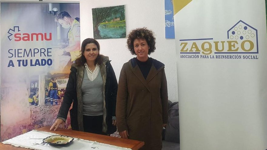 Elena Becerra y Amparo Morillo, de Samu y Zaqueo, que tienen un acuerdo de colaboración