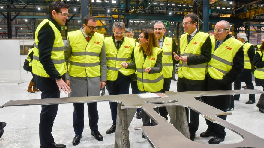 Archivo - presentación del inicio de la fabricación de los nuevos trenes de ancho métrico de Renfe, en CAF, a 26 de febrero de 2024, en Beasain, Gipuzkoa, País Vasco (España). La
