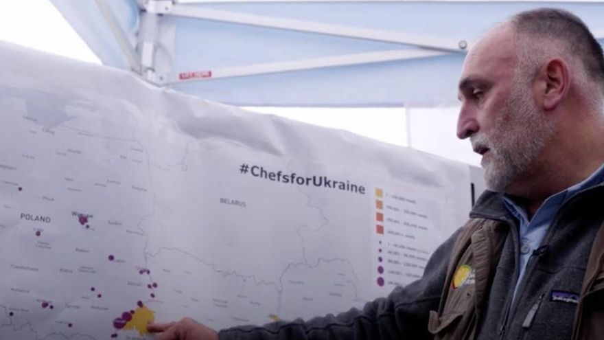El chef José Andrés: "Lo que estamos consiguiendo entre todos los cocineros en Ucrania es mágico"
