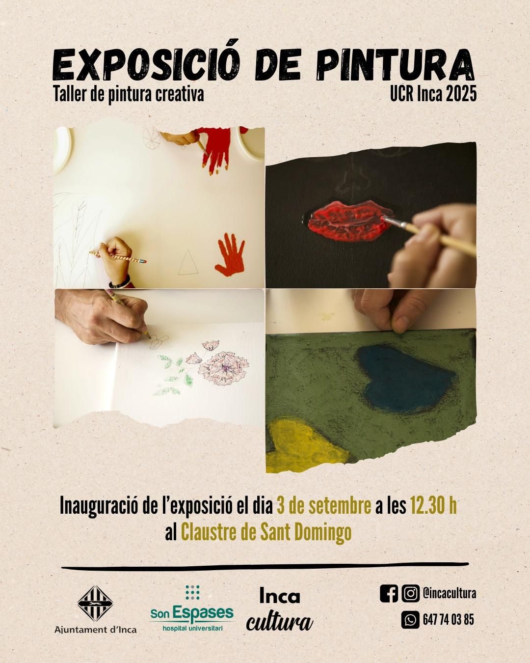 Cartell de l’Exposició de Pintura del Taller de Pintura Creativa
